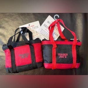 Lot of two (2) Trader Joe’s NWT Micro Tote with Grocery Bag